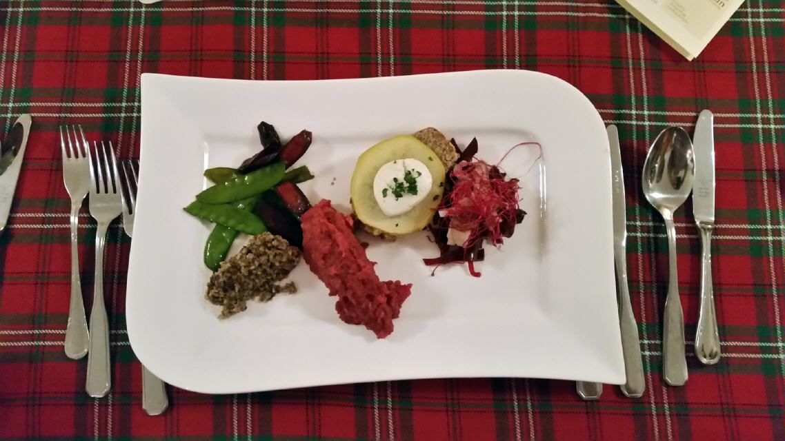 Scottish plate of various appetizers