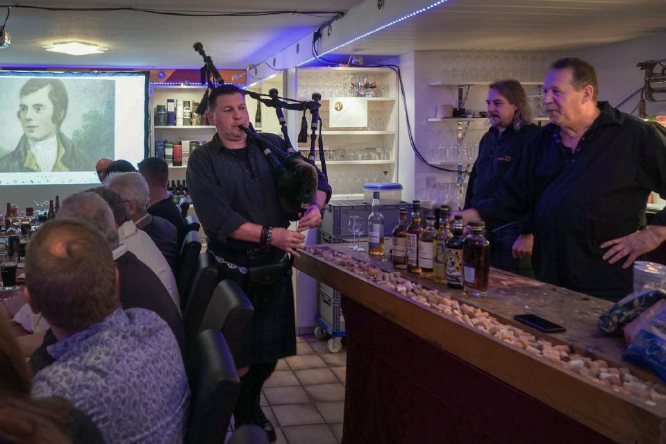 Unser "Burns Supper" Abend beginnt (Foto Marc Schüler)