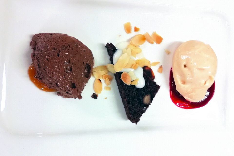 Chocolate-Cake with Drambuie & Chocolate-Orange-Mousse